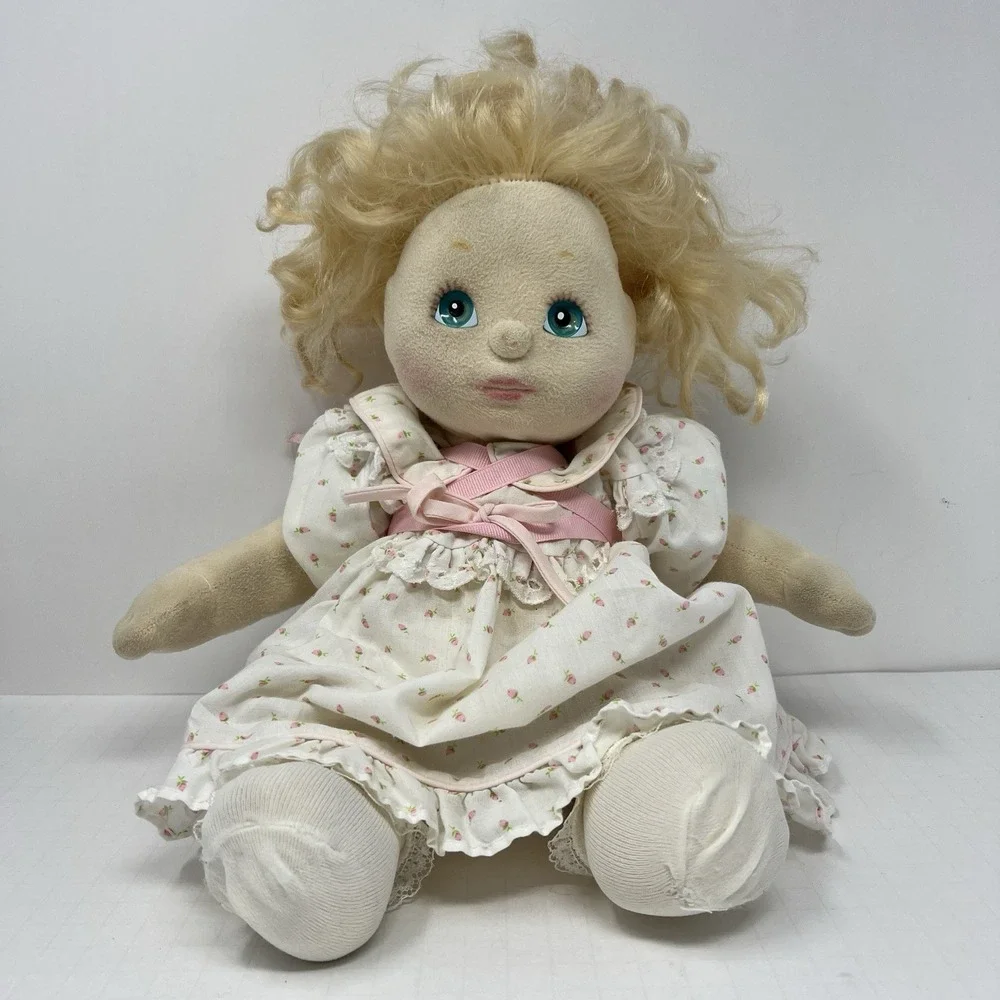Vintage My Child Girl Doll Blonde Hair‎ Blue Eyes 1985 Soft Body Mattel Toy